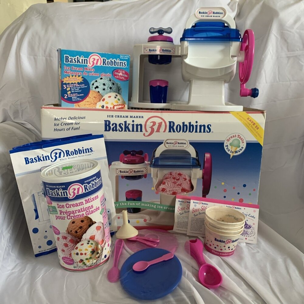 YES! Baskin Robbins 31 Ice Cream Maker 1997 No Mixes Included Only Empty Boxes